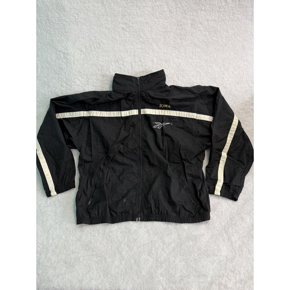 Vintage 90s Iowa Hawkeyes Reebok Color Block Jacket Windbreaker Men's Large